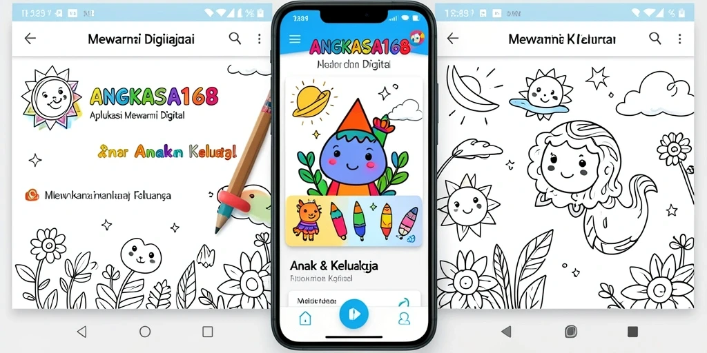 Tampilan aplikasi ANGKASA168 dengan antarmuka mewarnai digital yang menarik.