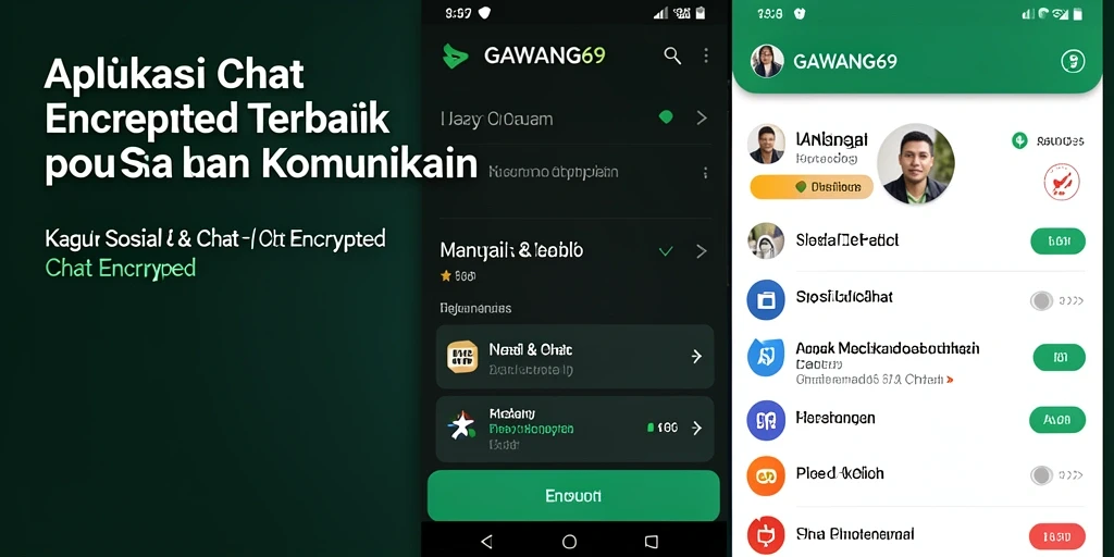 Tampilan antarmuka GAWANG69 yang aman untuk chatting.