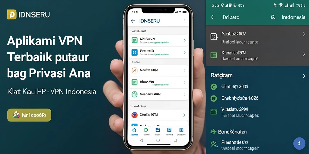 Antarmuka aplikasi IDNSERU yang user-friendly dan fungsional.