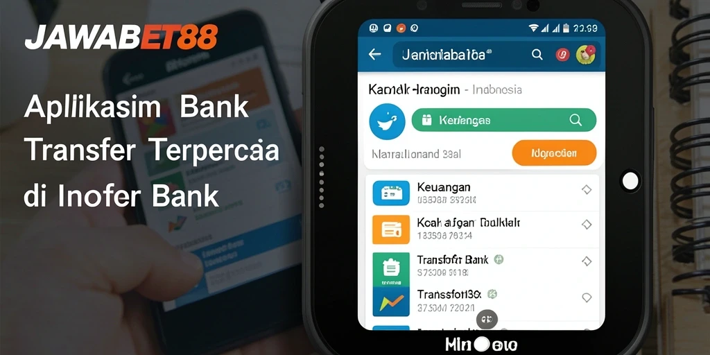 Tampilan antarmuka aplikasi JAWABET88 untuk transfer bank yang sederhana dan efisien.