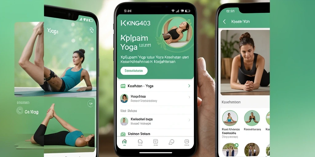 Tampilan antarmuka KING403 yang sederhana dan fungsional untuk Yoga.