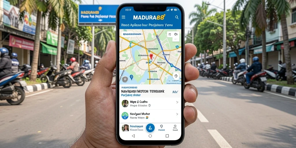 Antarmuka MADURA88 yang intuitif untuk navigasi motor.