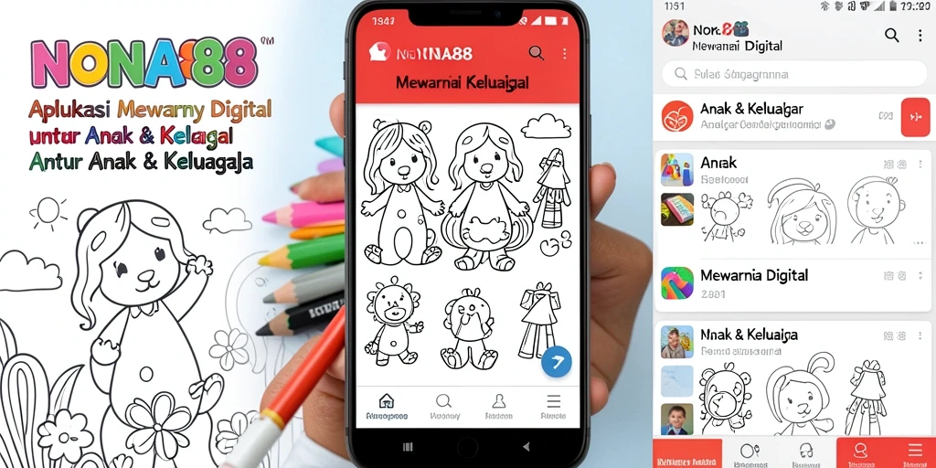 Tampilan antarmuka NONA88 yang penuh warna dan menarik.