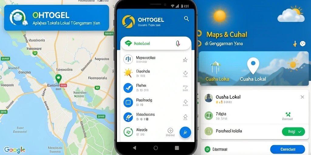 Antarmuka OHTOGEL yang menampilkan informasi cuaca lokal secara langsung.