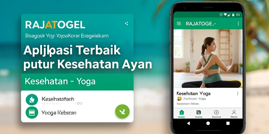 Antarmuka aplikasi RAJATOGEL menampilkan berbagai pilihan kelas Yoga dengan instruktur.