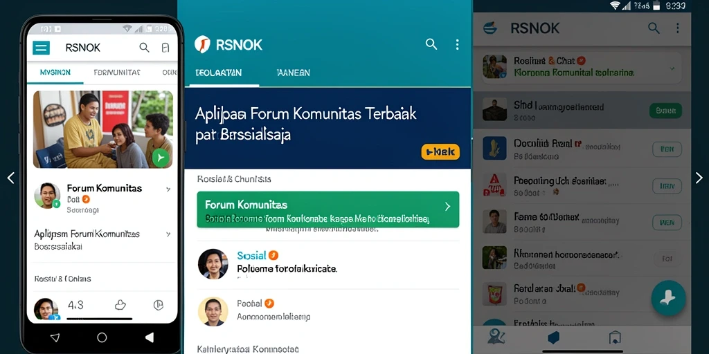Tampilan antarmuka RSNOK yang menarik dan interaktif untuk komunitas.
