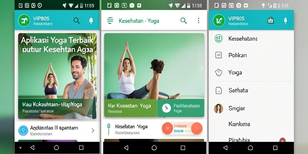 Antarmuka intuitif VIP805 untuk praktik Yoga yang lebih baik.